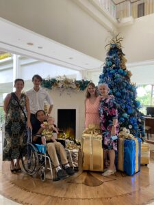 The whole family together on Christmas Day